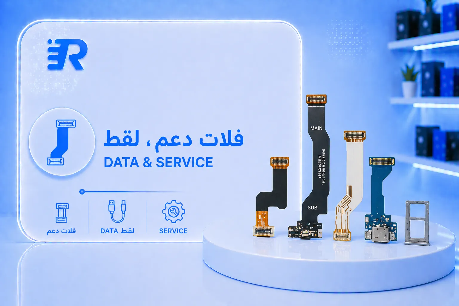 فلات دعم,لقط Data,service