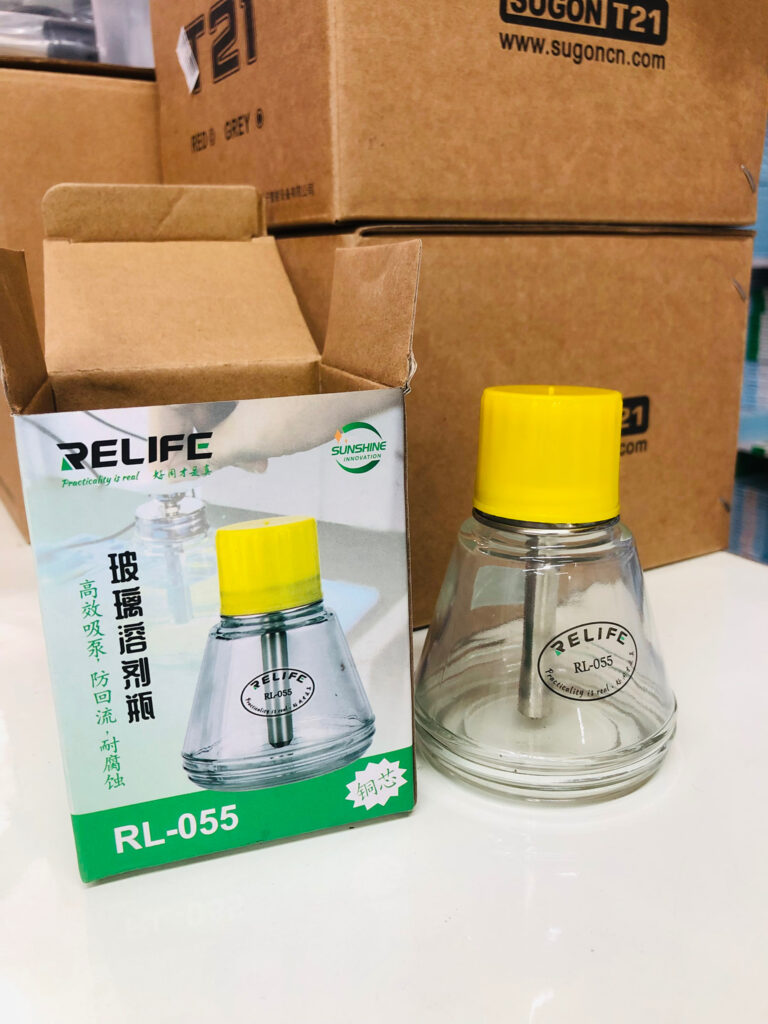 علبة تنر زجاج اصلي RL-055