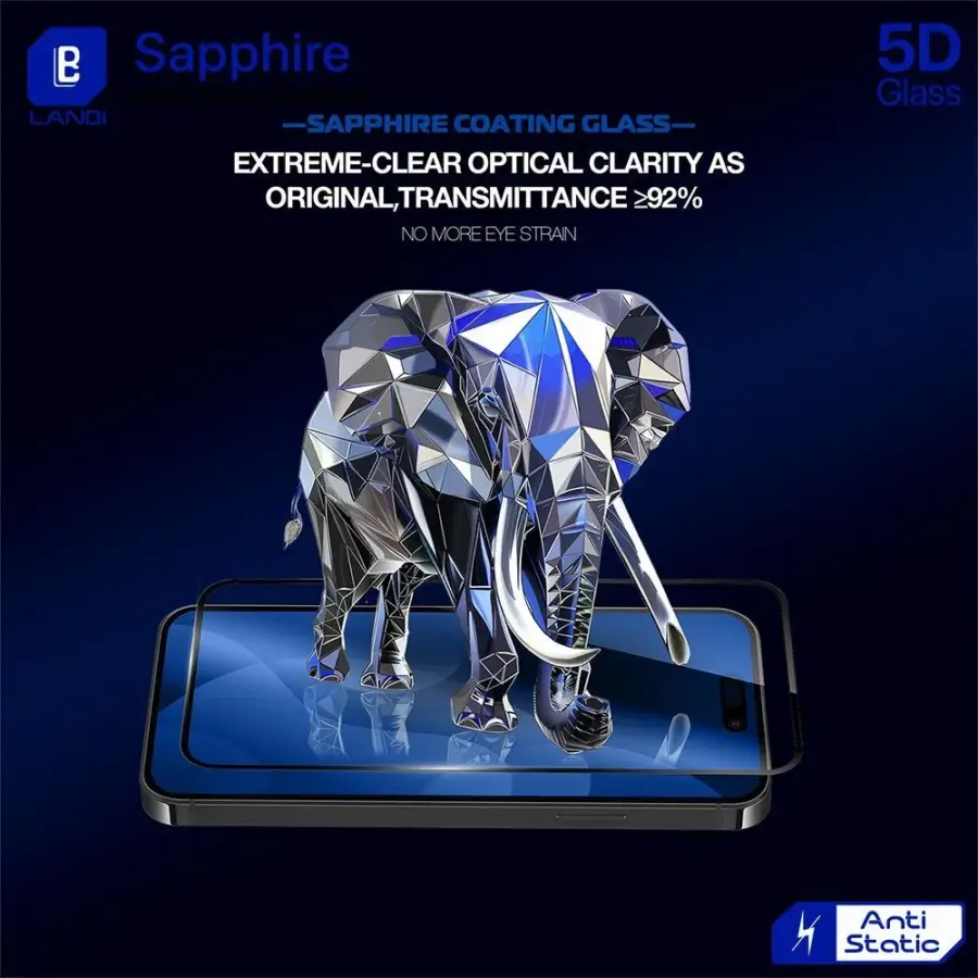 حماية شاشة زجاج LANBi Sapphire 5D للأيفون