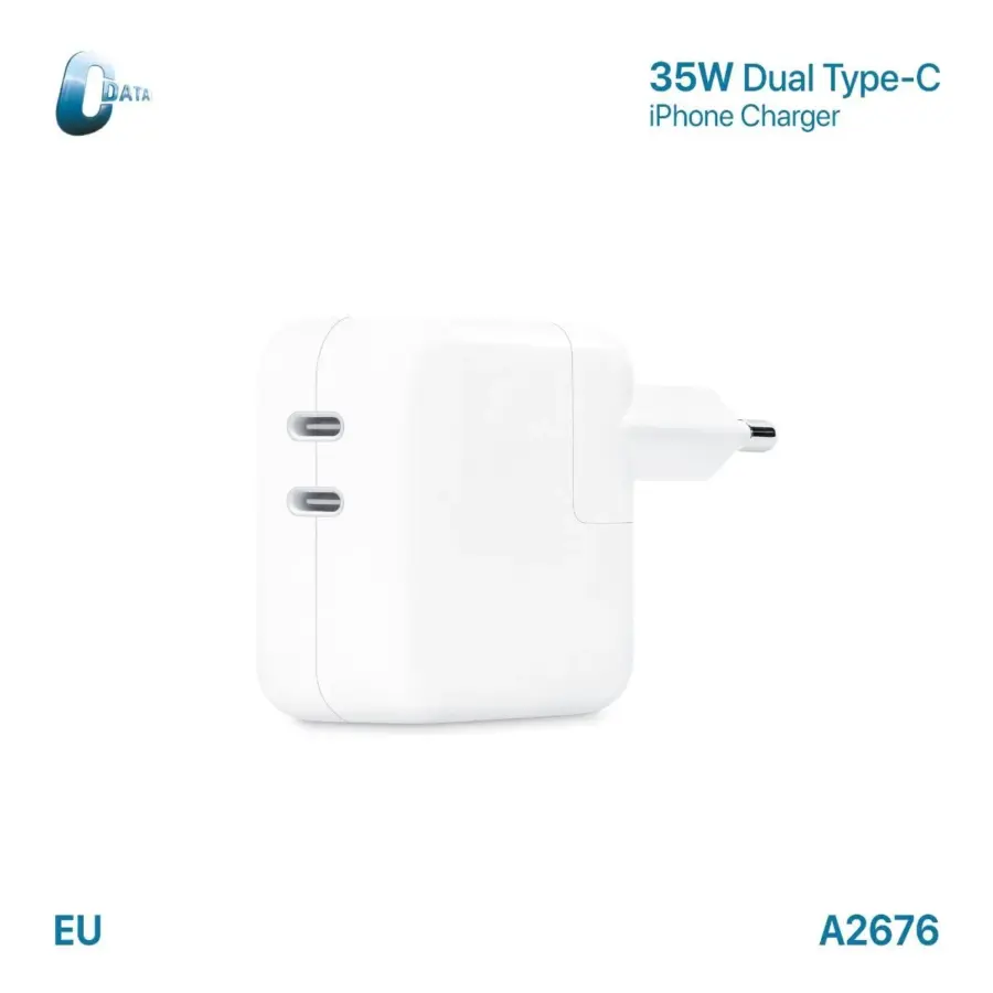 شاحن أبل  35W Dual Type-C أصلي