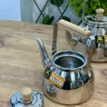 ابريق شاي يد خشبي ستانلس ثقيل  A31