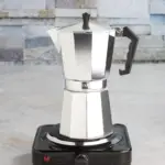 ابريق قهوة المنيوم ايطالي كبير