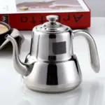 ابريق شاي ستانلس ثقيل يد جنب