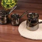 طقم بكارج توتيا اسود ماربل 3/قطع