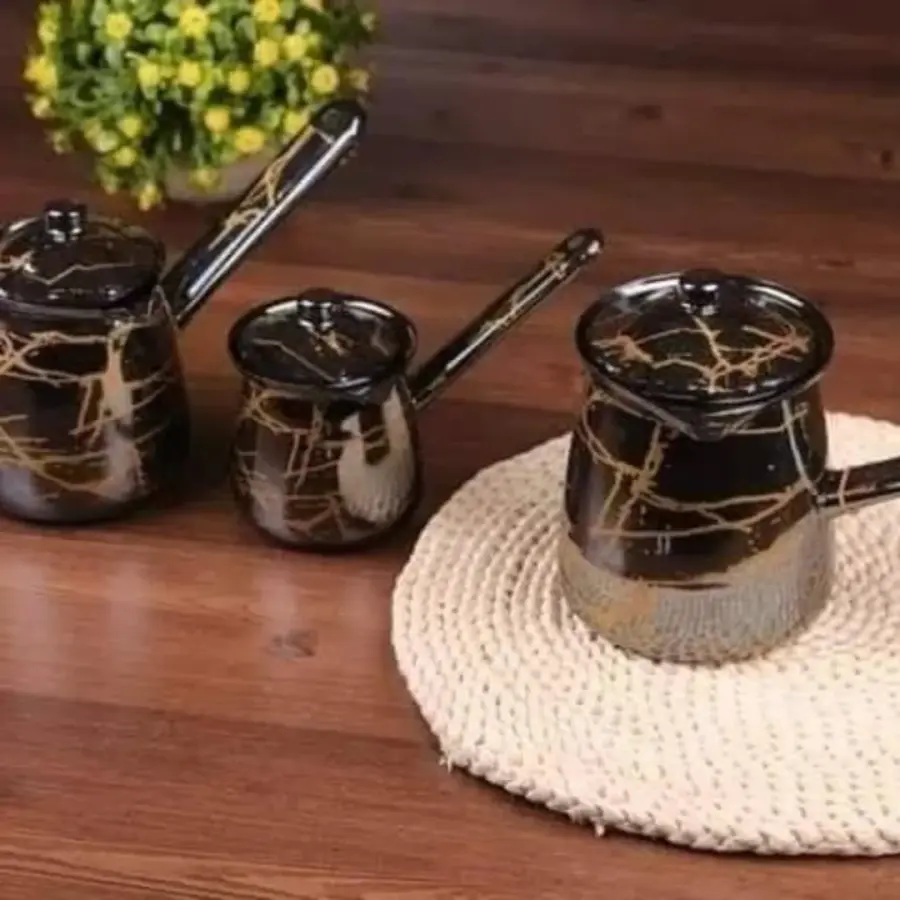 طقم بكارج توتيا اسود ماربل 3/قطع