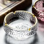 متكات زجاج مدور مذهب 5-2274