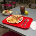صينية سرفيس بلاستيك احمر