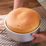 قالب كيك المنيوم حفة عريضة قاعدة متحركة
