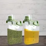 علبة بقوليات بلاستيك شفاف مع غطاء