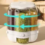 موزع بقوليات 6 خانات + قاعدة متحركة
