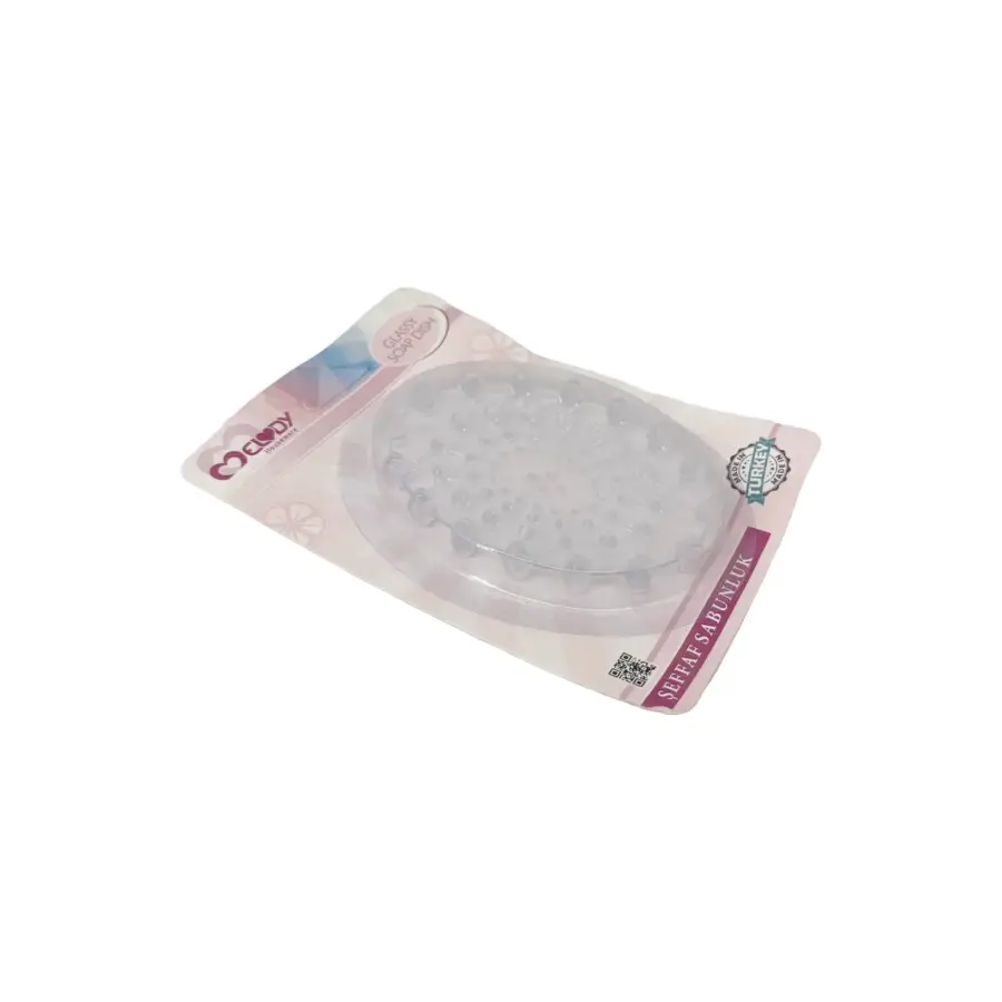 حمالة صابون بلاستيك شفاف DOLLE M-019