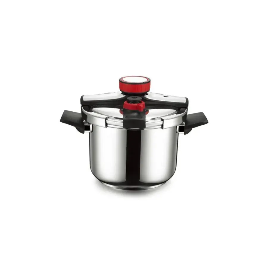 طنجرة ضغط كبسة ستانلس ستيل مع غطاء زجاج اضافي DSZ24-610L + glass lid