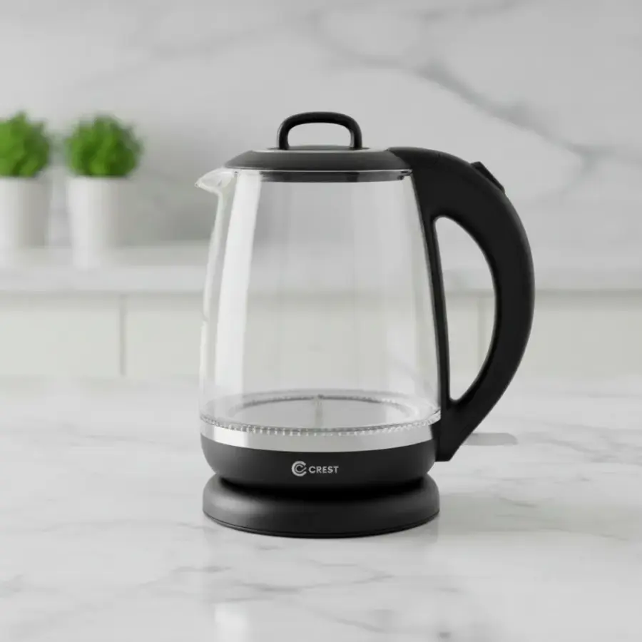 ابريق تسخين زجاج 2LT اسود ADC -4014