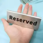 لافتة Reserved محجوز 5*12 سم