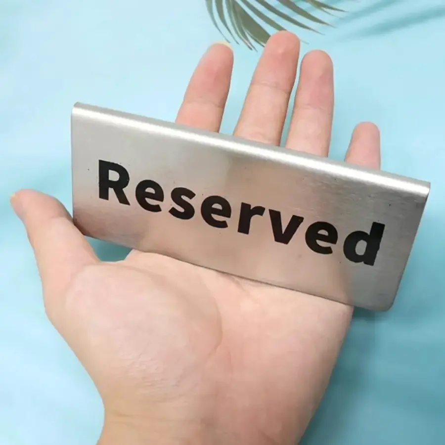 لافتة Reserved محجوز 5*12 سم