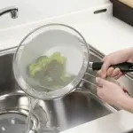 غطاء مقلى شبك ستانلس + يد
