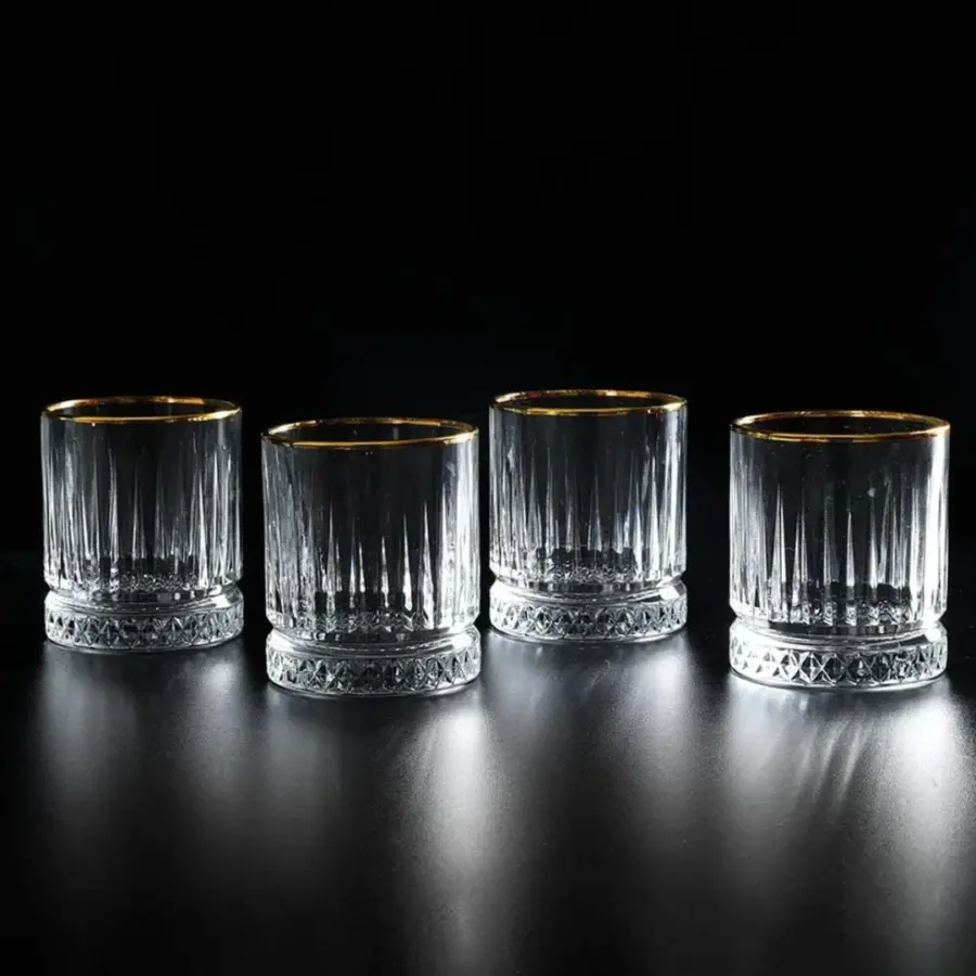 كاسات عصير محزز مذهب DE-085