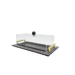 مضيفة خشب مستطيل غطاء اكراليك 7-400