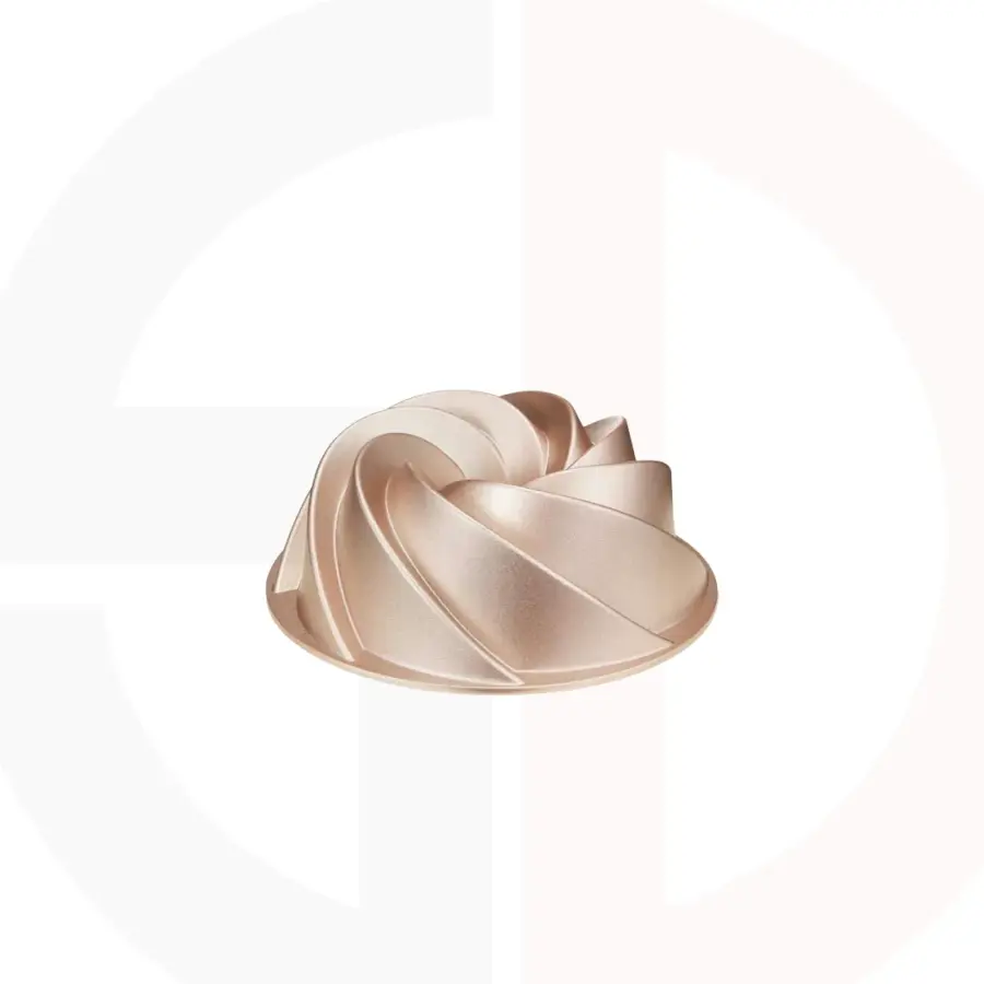 قالب كيك المنيوم ذهبي non-stick شكل وردة 6-8818