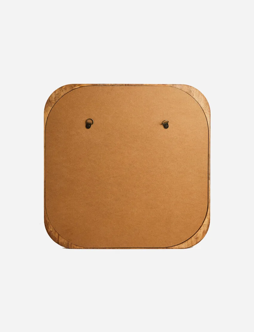 مرآة خشبية مربعة | Square Wood Mirror
