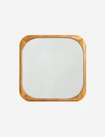 مرآة خشبية مربعة | Square Wood Mirror