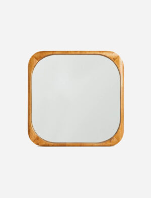 مرآة خشبية مربعة | Square Wood Mirror