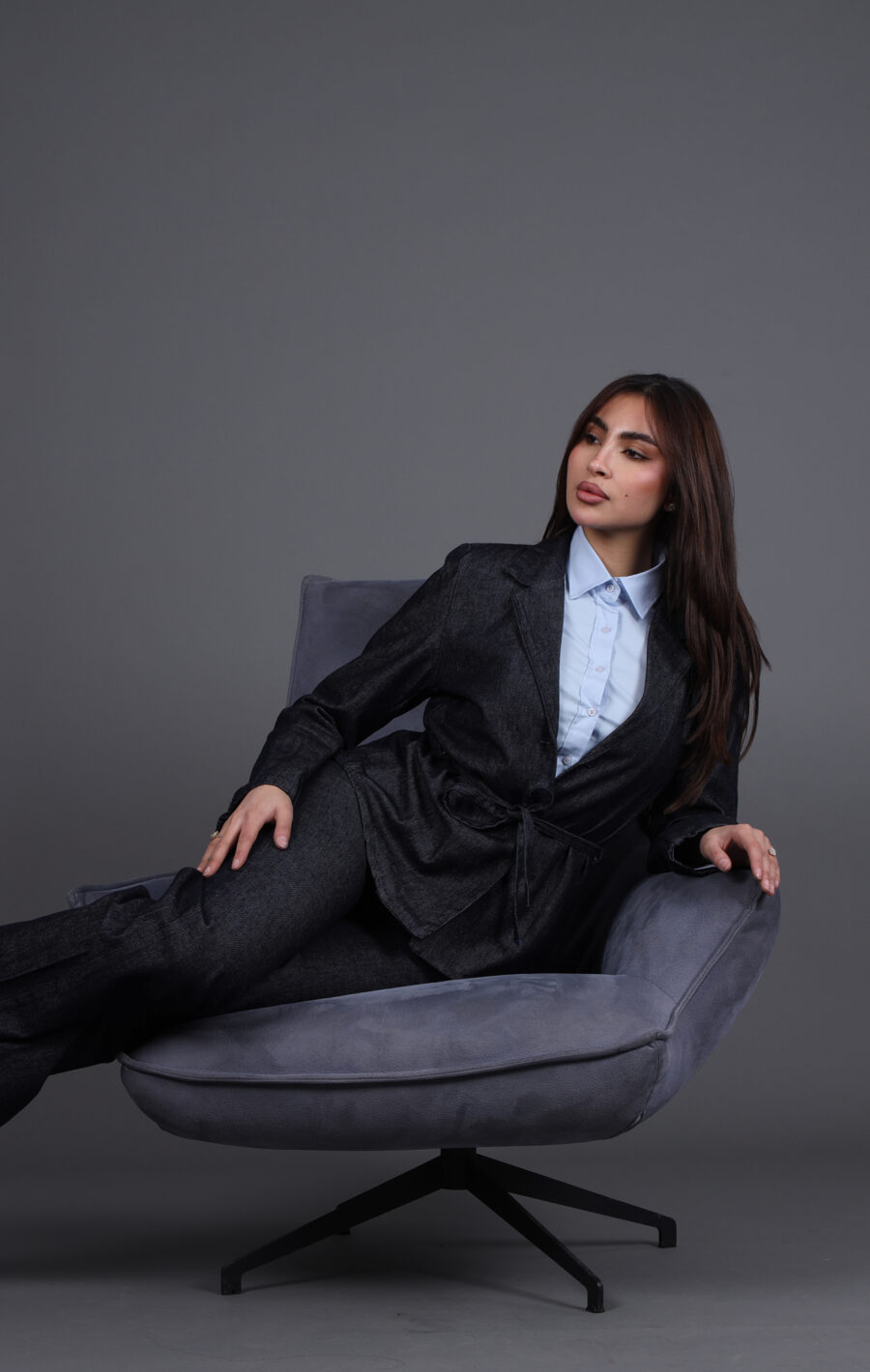 طقم رسمي جينز ( جاكيت + بنطلون )