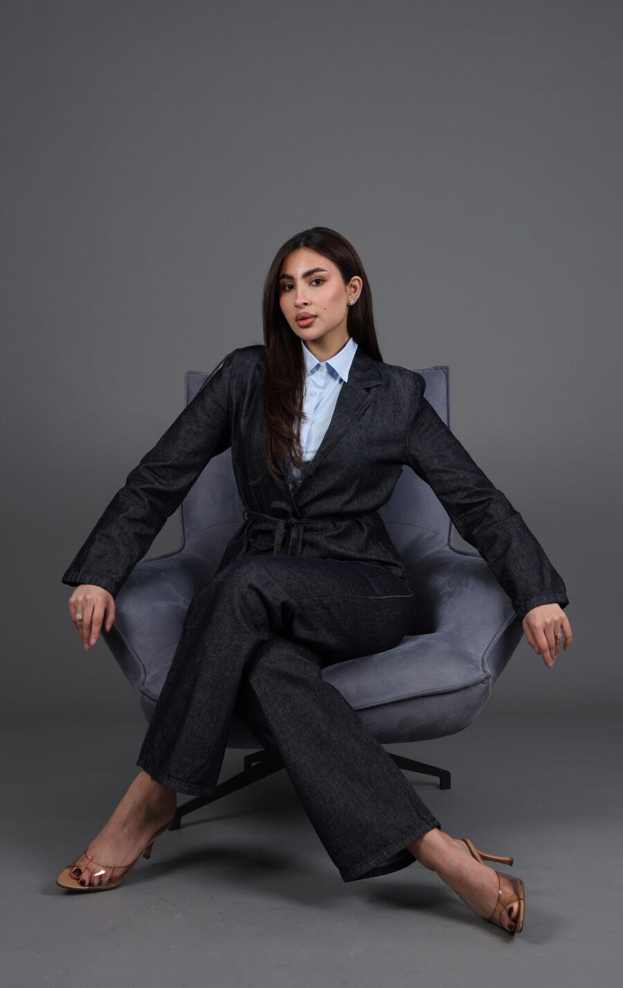 طقم رسمي جينز ( جاكيت + بنطلون )