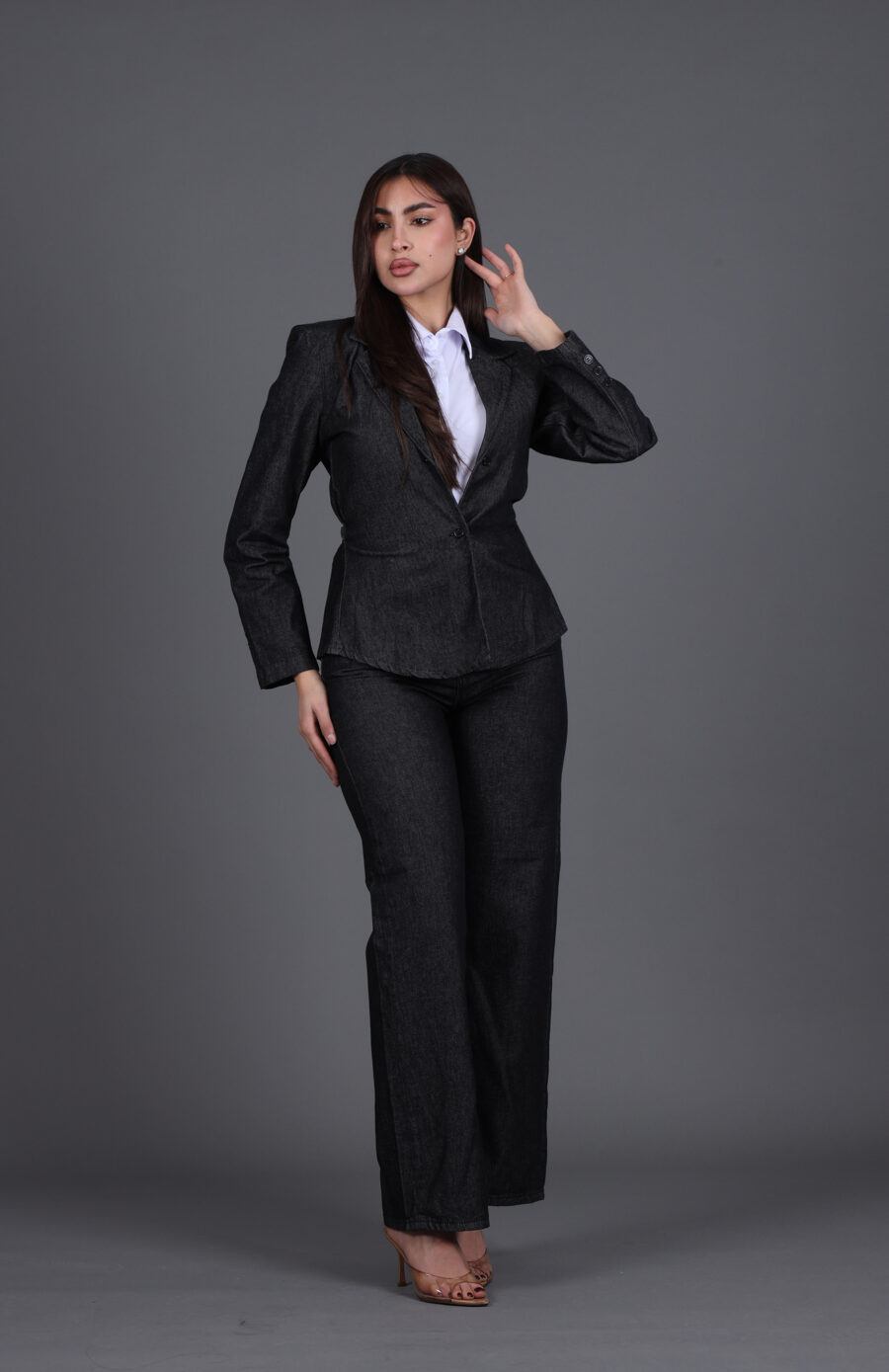 طقم رسمي جينز ( جاكيت + بنطلون )