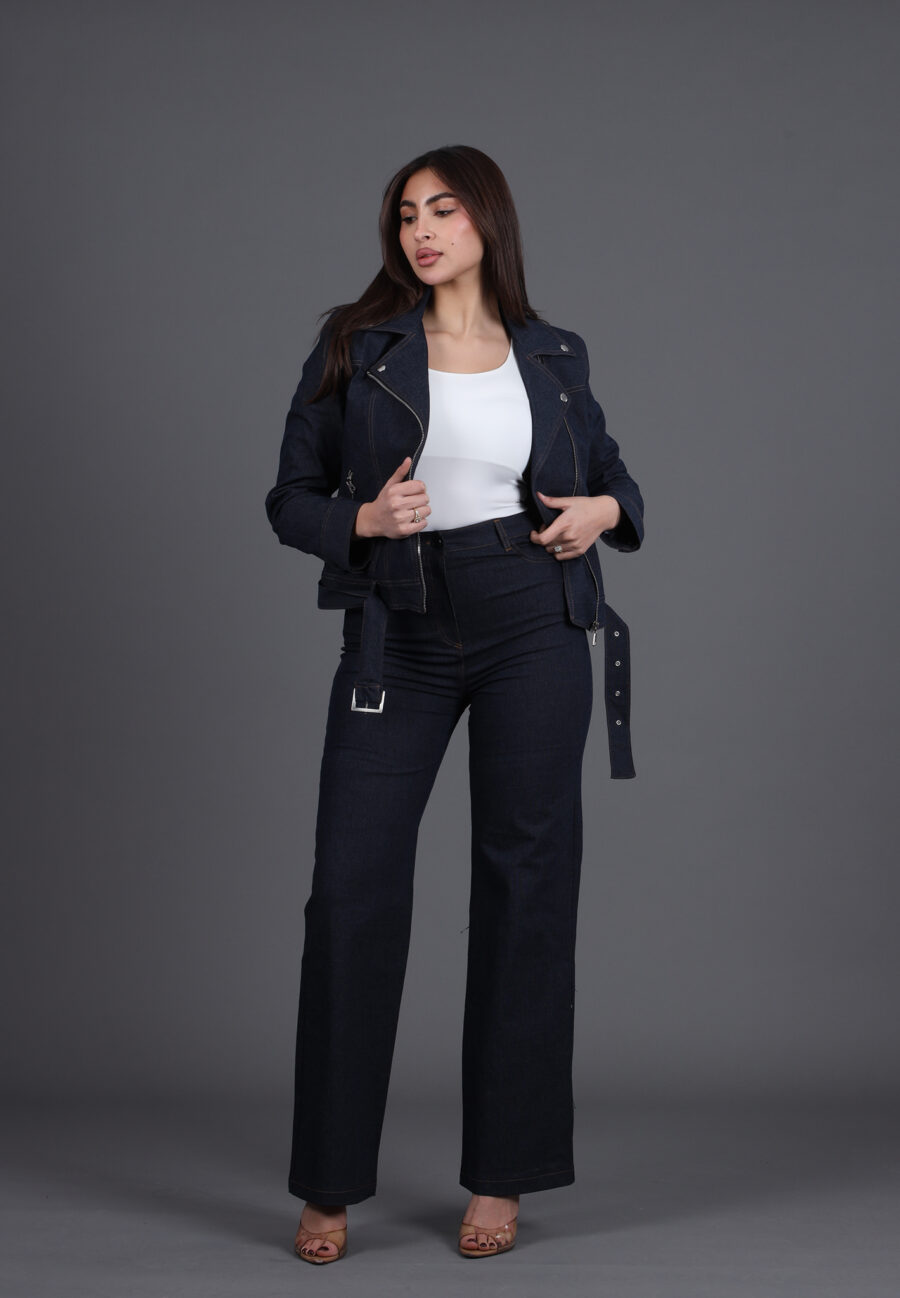 طقم جينز ( جاكيت + بنطلون )