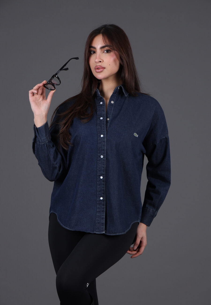 قميص جينز لاكوست LACOSTE